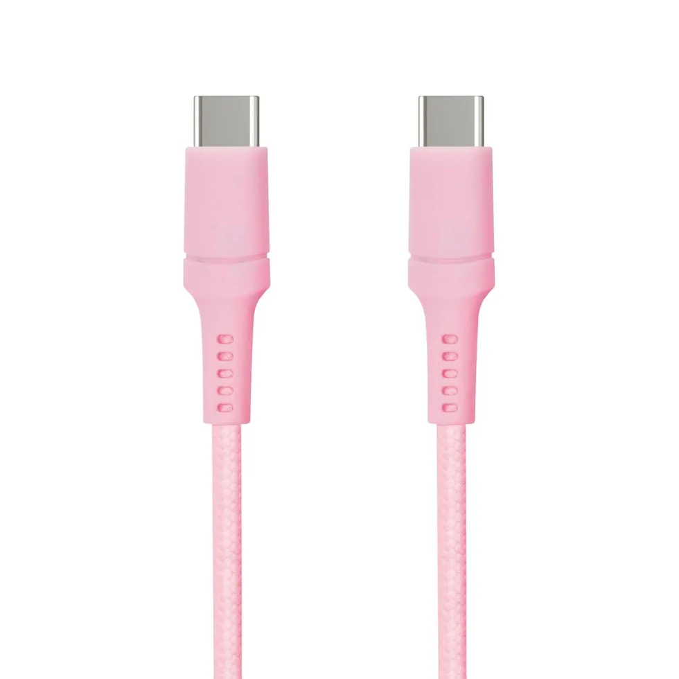 USB-C til USB-C 0,5 m Rosa