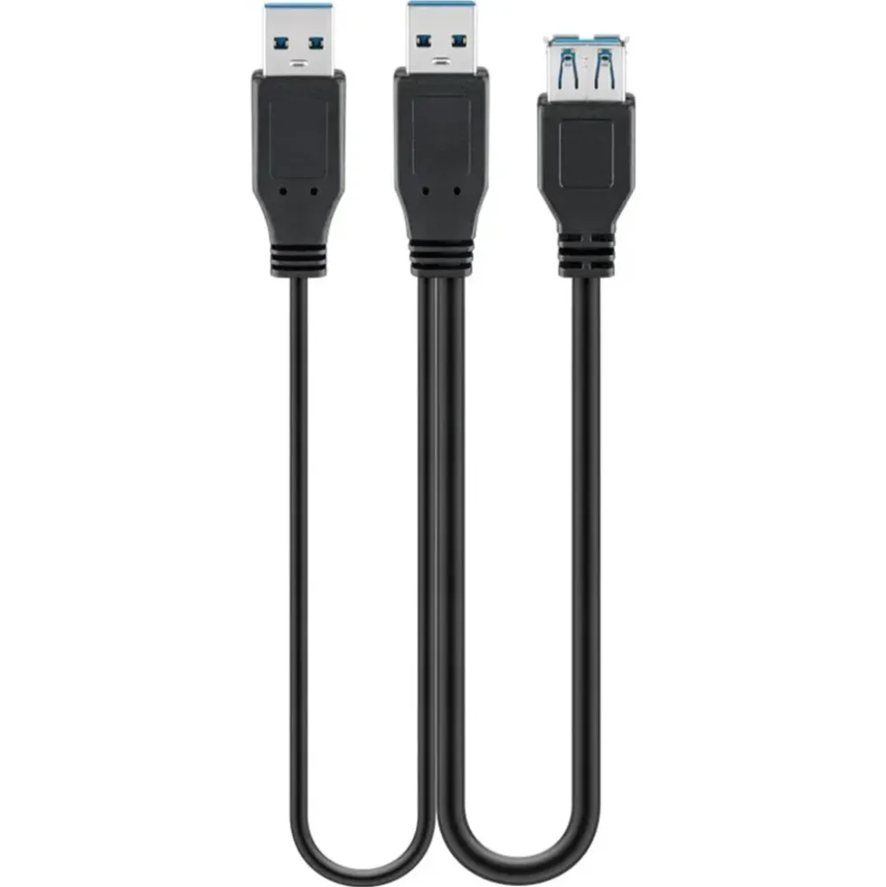 USB 5 Gb/s-adapter for ekstra strøm