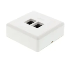 Utenpåliggende UTP-nettverksuttak Cat. 6 2-port