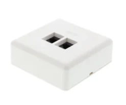 Utenpåliggende UTP-nettverksuttak Cat. 6 2-port