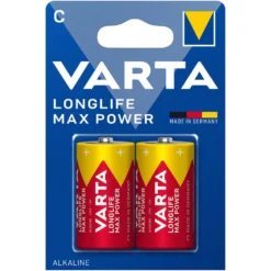 Varta Longlife Max Power C-batterier 2-pk.
