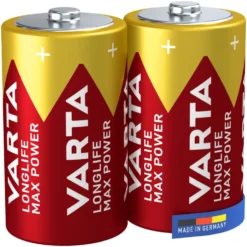 Varta Longlife Max Power D-batterier 2-pk.