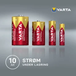 Varta Longlife Power Alkaliskt 9 V-batteri 1-pk.