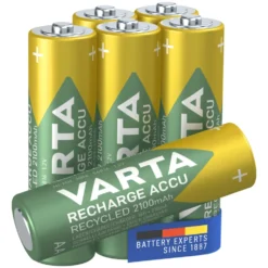 Varta Recharge Recycled AA-batterier 2100 mAh 6-pk.