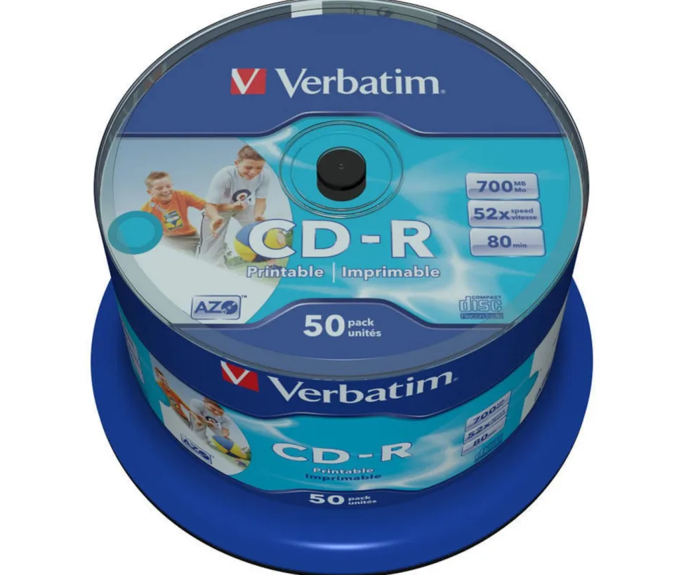 Verbatim CD-R Inkjet 50-pk.