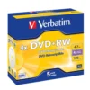Verbatim DVD+RW i etui 5-pk.