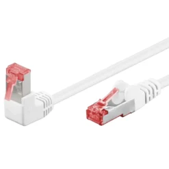 Vinklet S/FTP-nettverkskabel Cat. 6 0,5 m