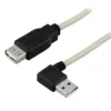 Vinklet USB-adapterkabel