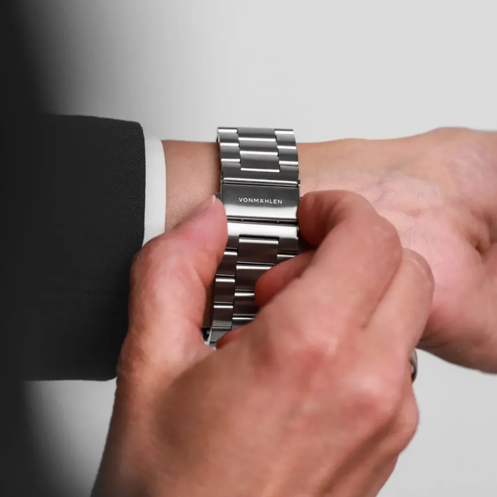 Vonmählen Link Bracelet 2 til Apple Watch 44/45/46/49 mm Silver