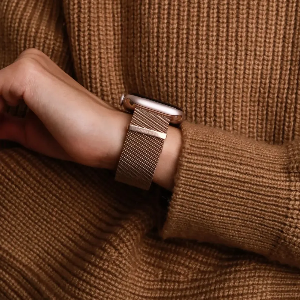 Vonmählen Milanese Loop 2 til Apple Watch 40/41/42 mm Rose Gold