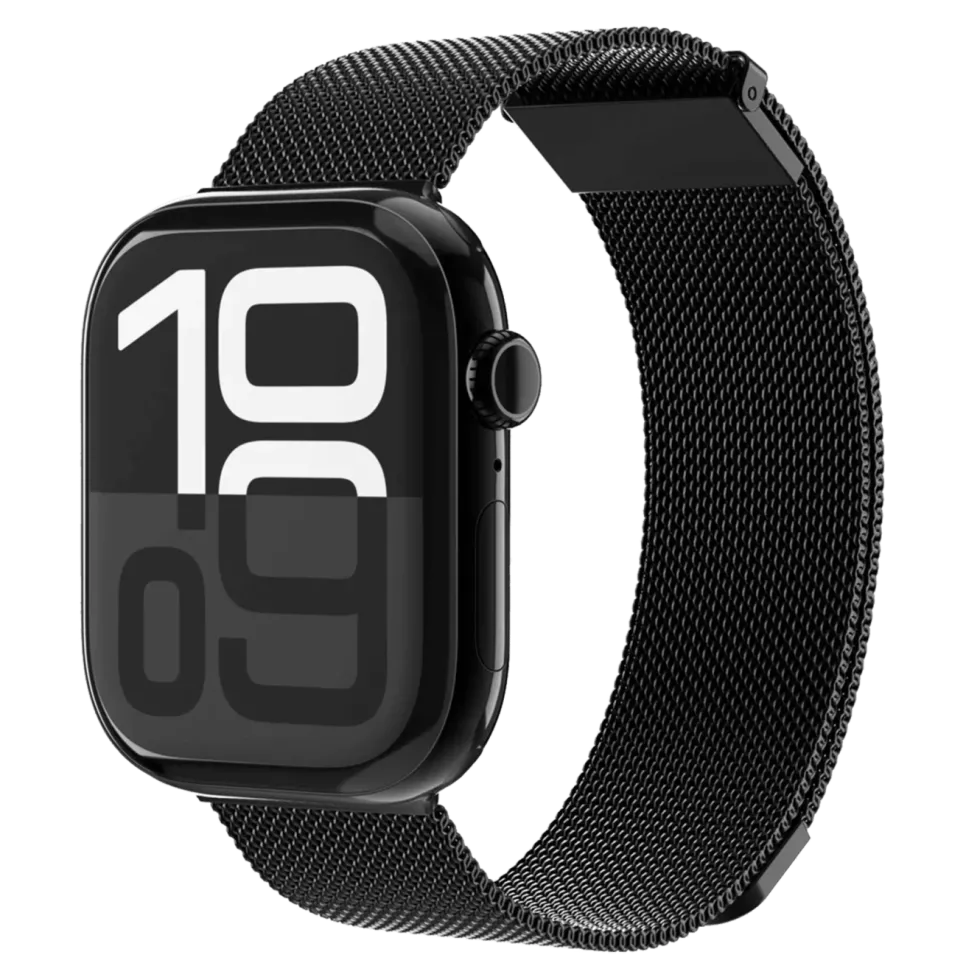 Vonmählen Milanese Loop 2 til Apple Watch 44/45/46/49 mm Black