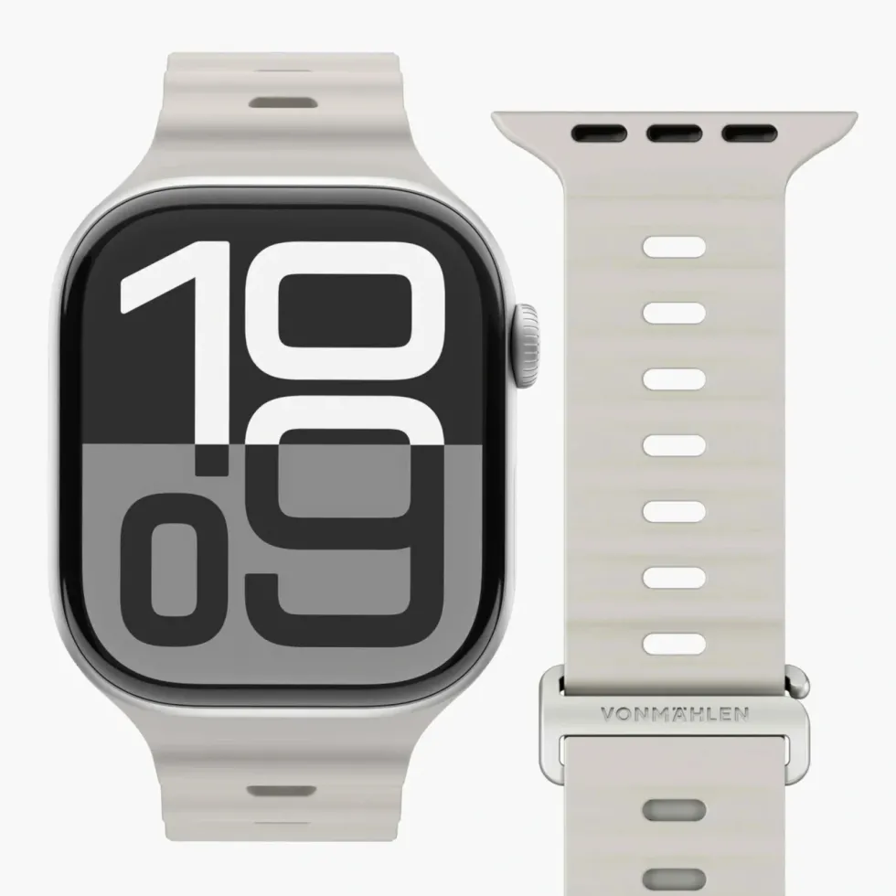 Vonmählen Wave Band 2 til Apple Watch 44/45/46/49 mm Cream