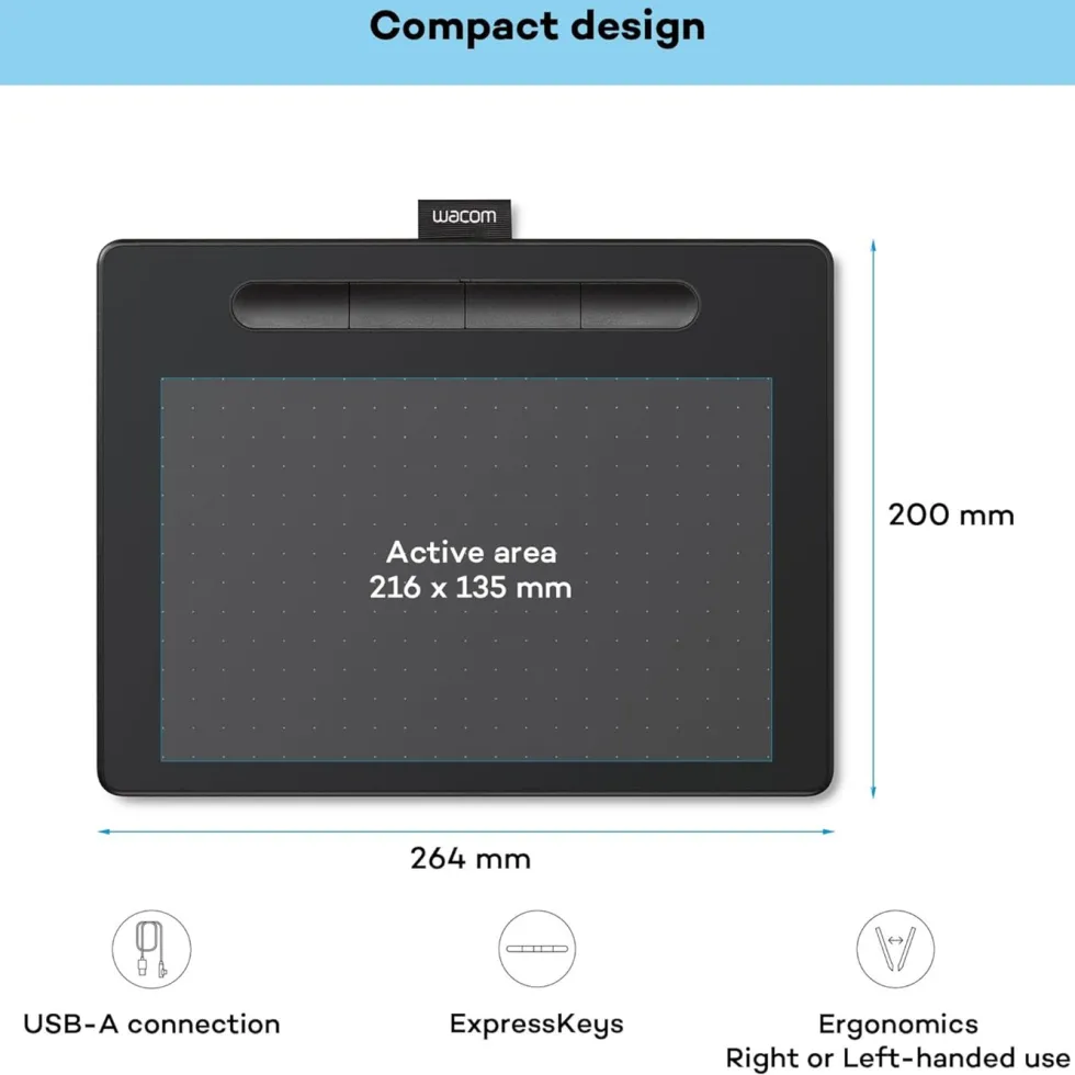 Wacom Intuos Medium tegnebrett - Svart