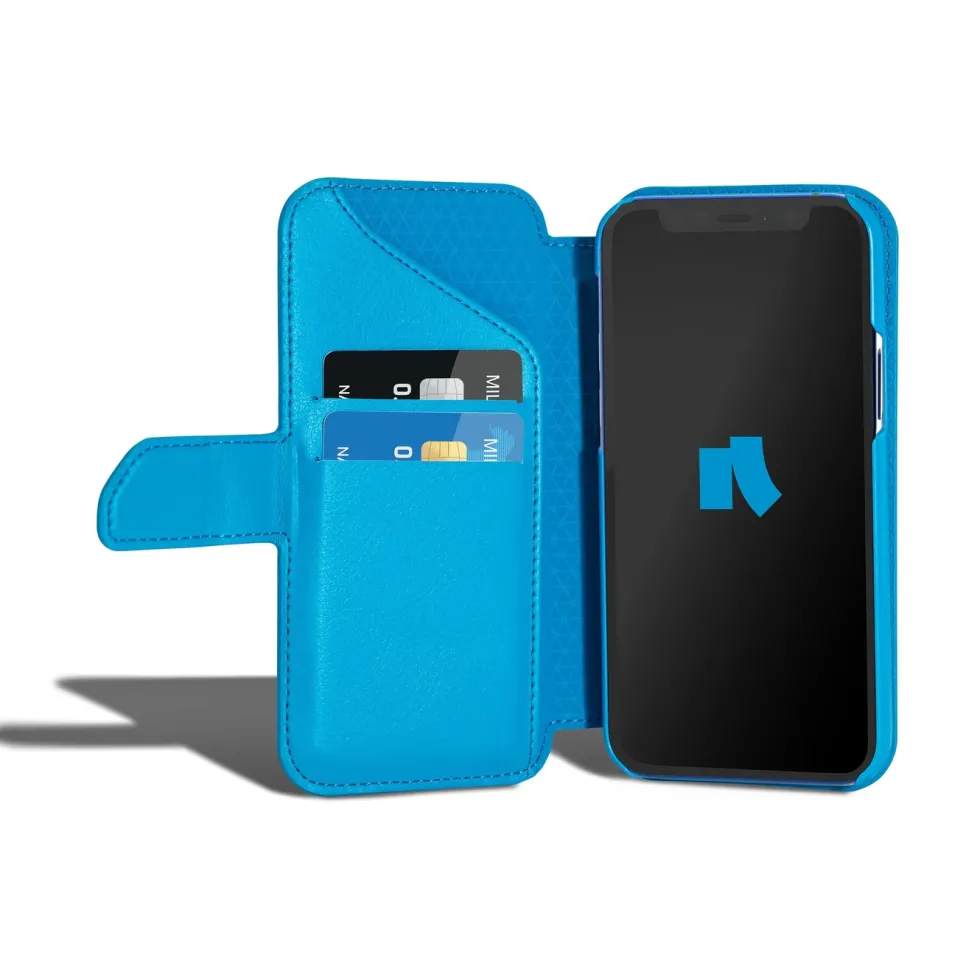 Wallet Case Solo 502 til iPhone 12 mini Blå
