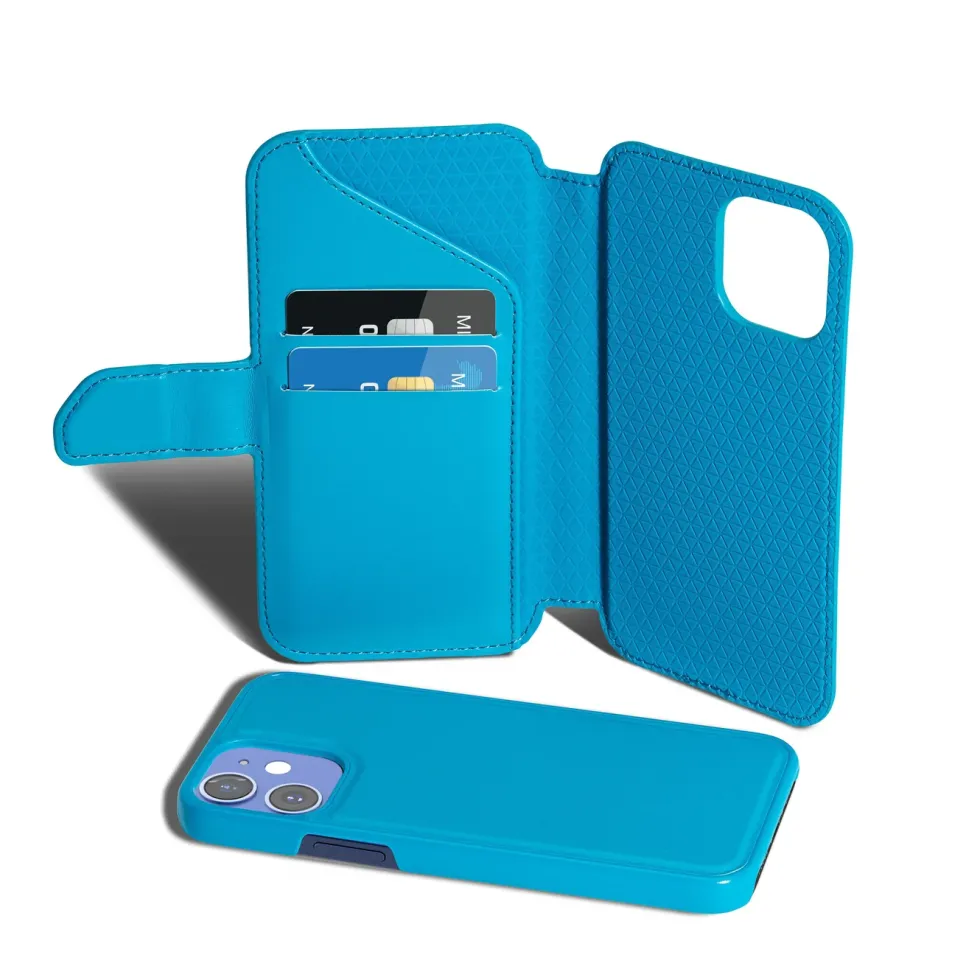 Wallet Case Solo 502 til iPhone 12 mini Blå