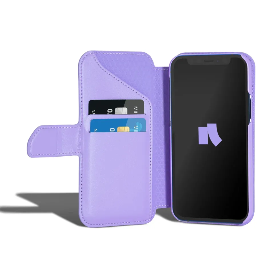 Wallet Case Solo 502 til iPhone 12 mini Lilla