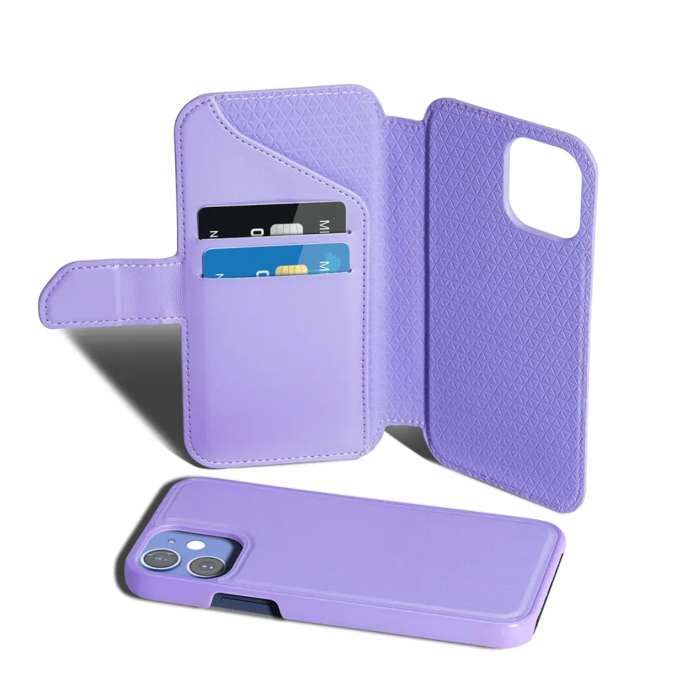 Wallet Case Solo 502 til iPhone 12 mini Lilla
