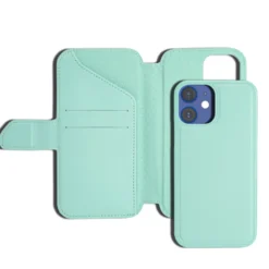 Wallet Case Solo 502 til iPhone 12 mini Turkis