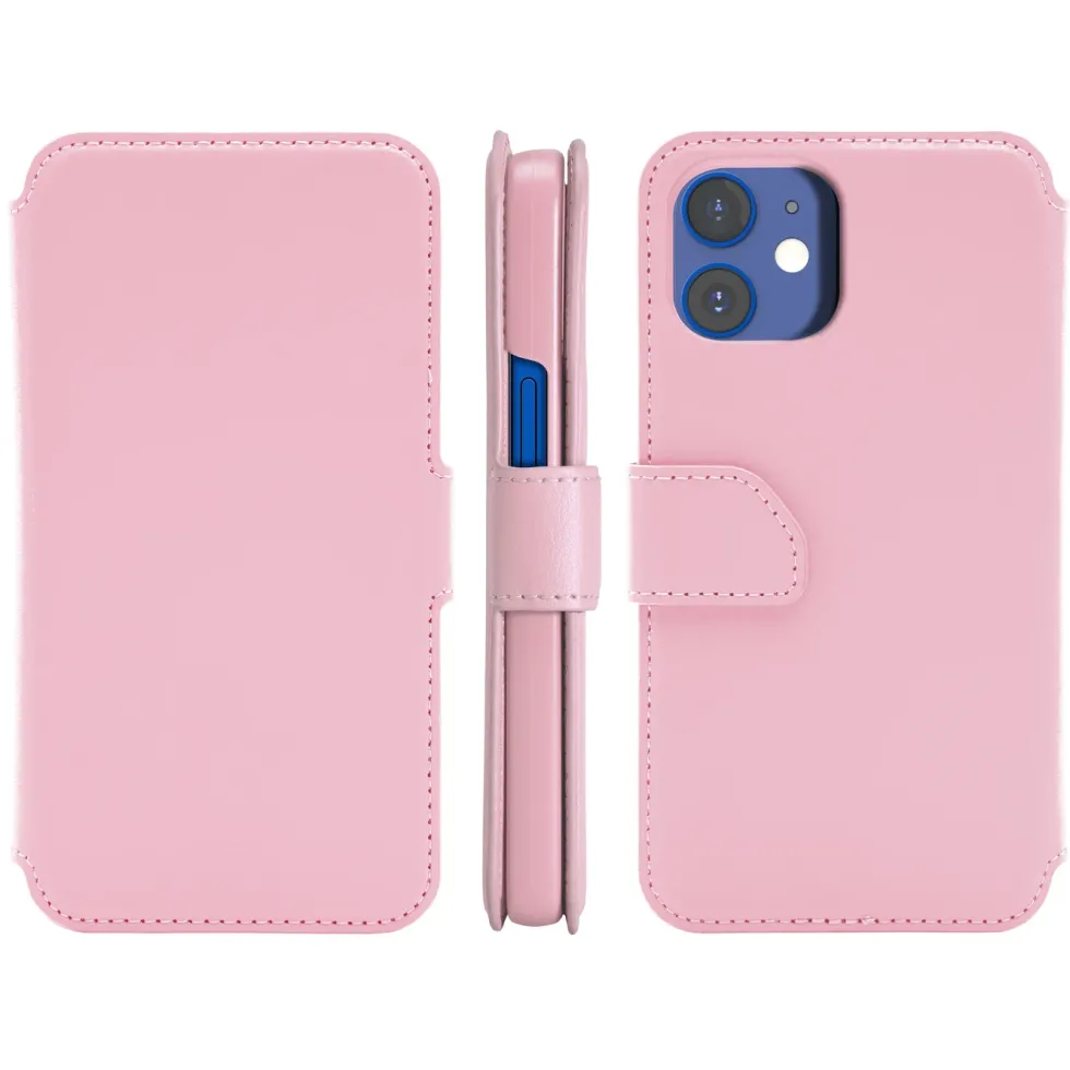 Wallet Case Solo 502 til iPhone 12 mini Rosa