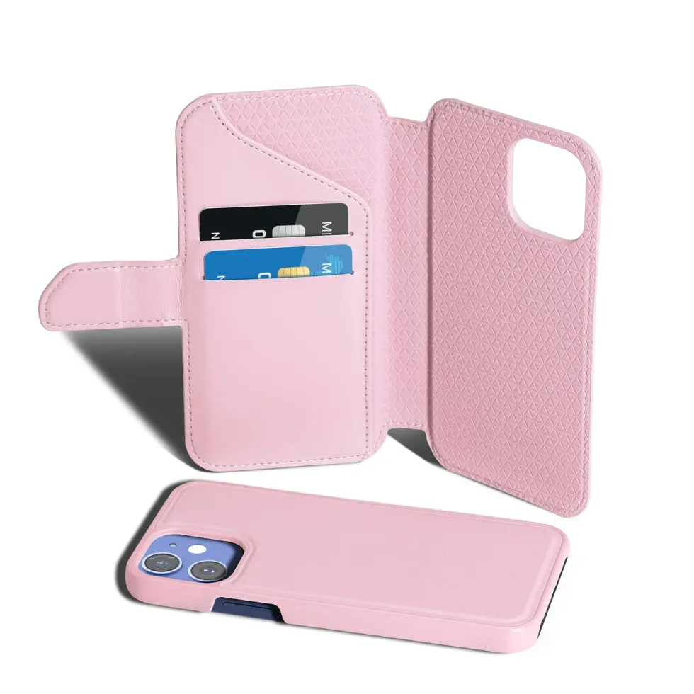 Wallet Case Solo 502 til iPhone 12 mini Rosa