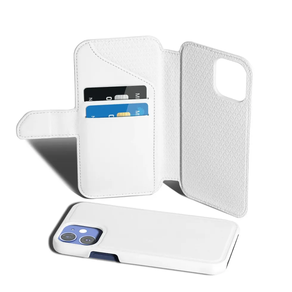 Wallet Case Solo 502 til iPhone 12 mini Hvit