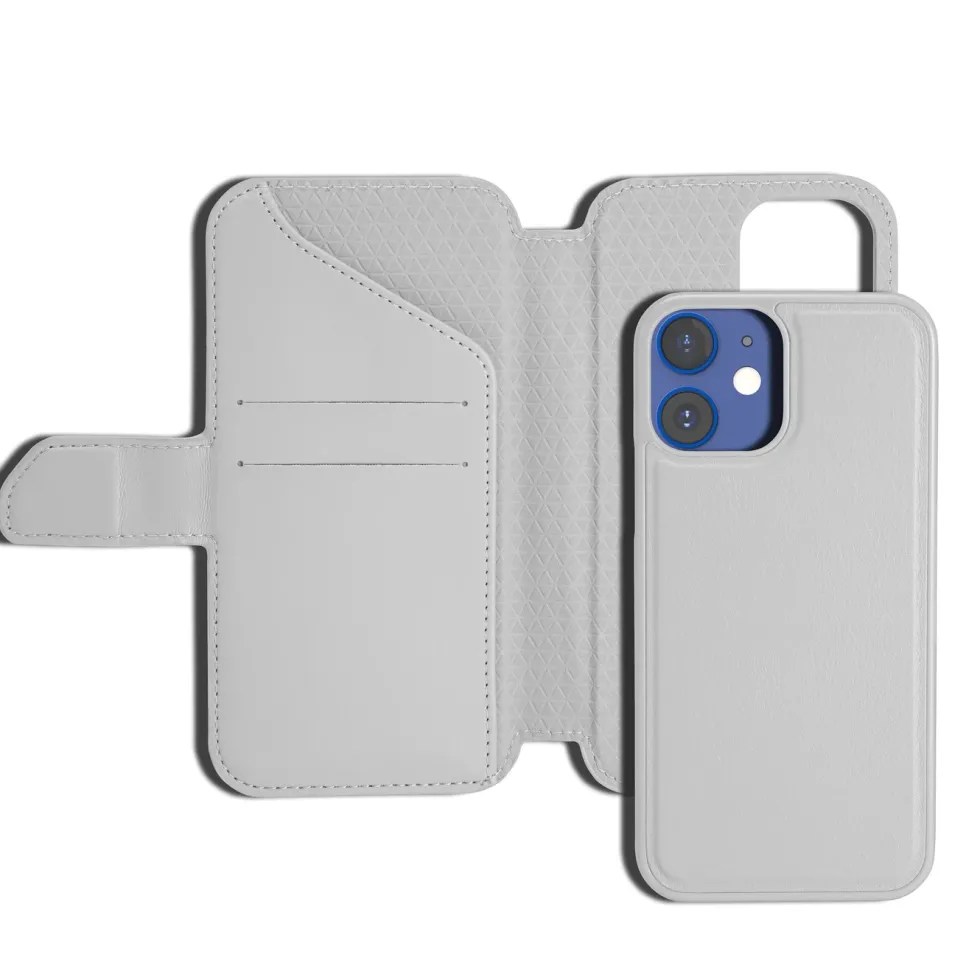 Wallet Case Solo 502 til iPhone 12 mini Grå