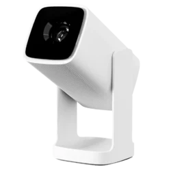 Wanbo Portabel projektor med Android TV og 360° gimbalstativ