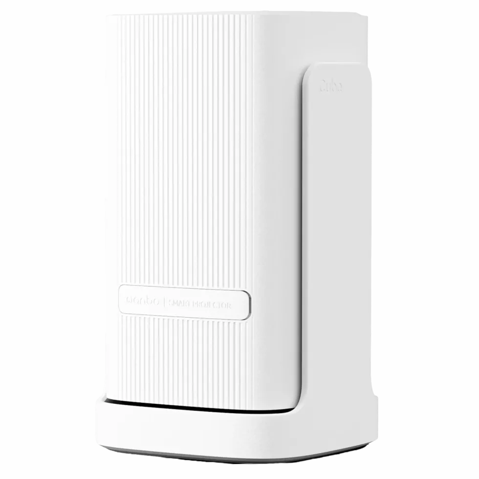 Wanbo Portabel projektor med Android TV og 360° gimbalstativ