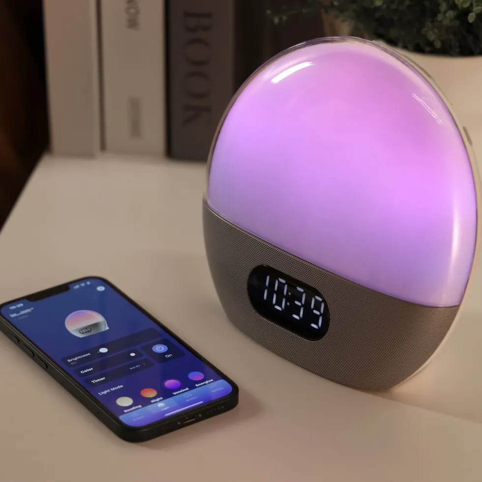 WiiM Wake-up light med vekkerklokke