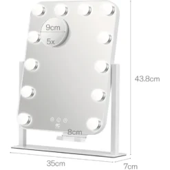 Wilfa Shine sminkespeil med LED-belysning