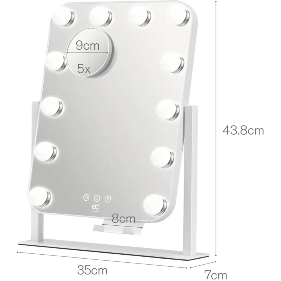 Wilfa Shine sminkespeil med LED-belysning