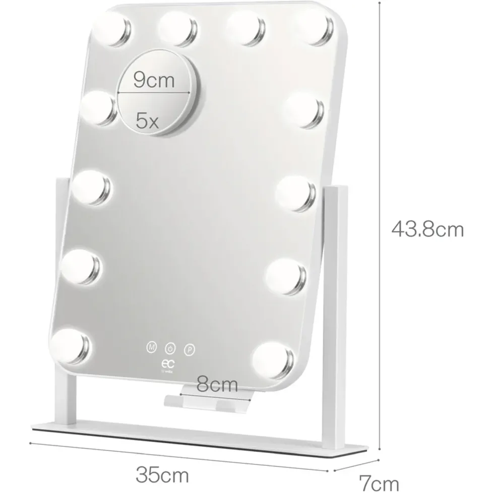 Wilfa Shine sminkespeil med LED-belysning
