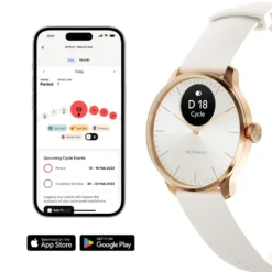Withings Scanwatch Light Smartklokke med klassisk urskive 37 mm Rose Gold