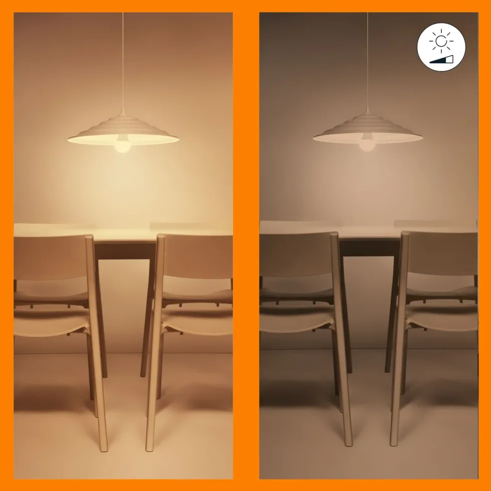 WiZ Amber Filament PS160 Smart LED-pære E27 390 lm