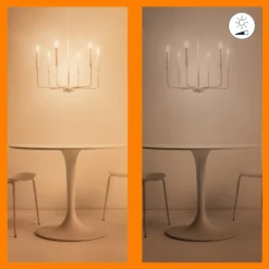 WiZ Clear Filament C35 Smart LED-pære E14 470 lm
