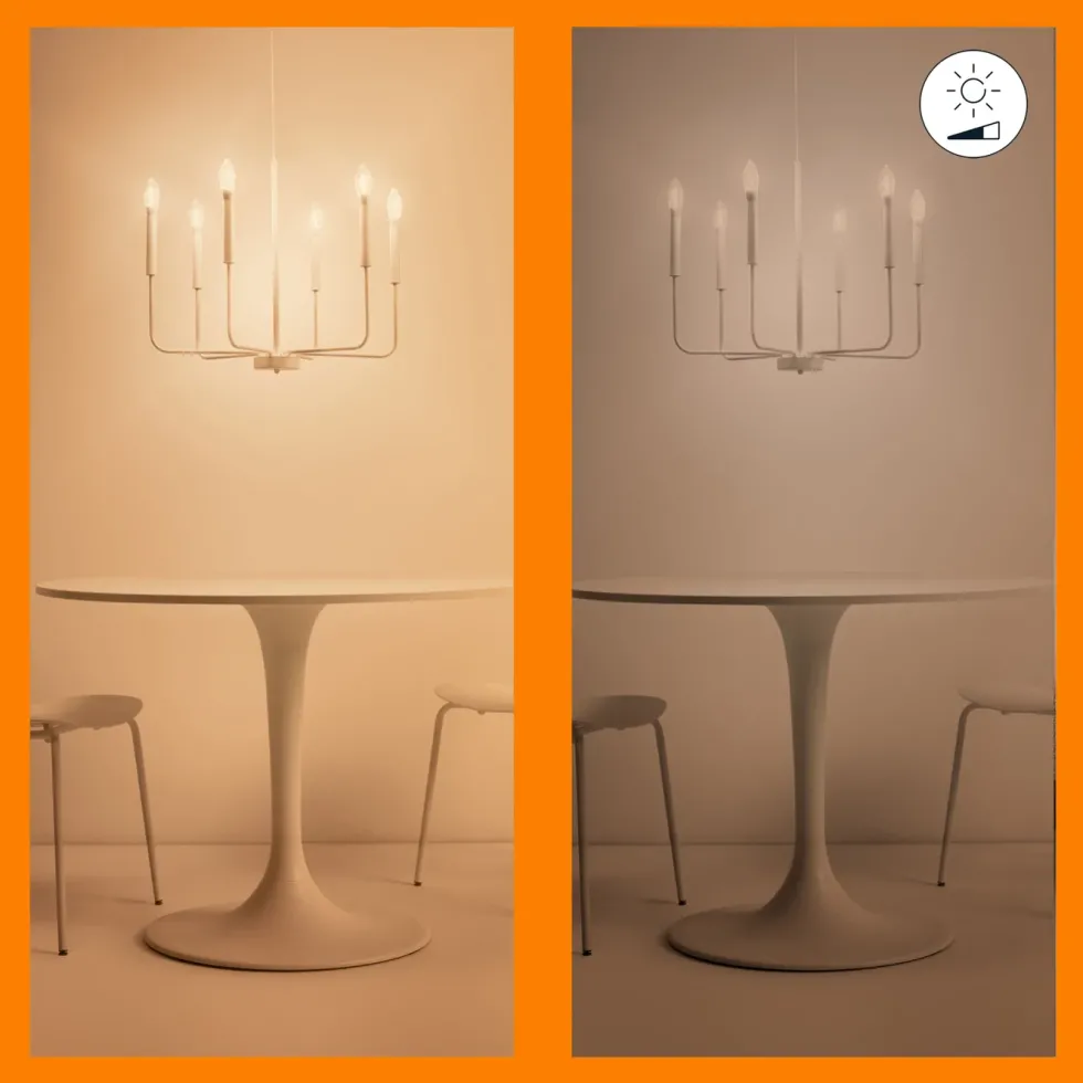 WiZ Clear Filament C35 Smart LED-pære E14 470 lm
