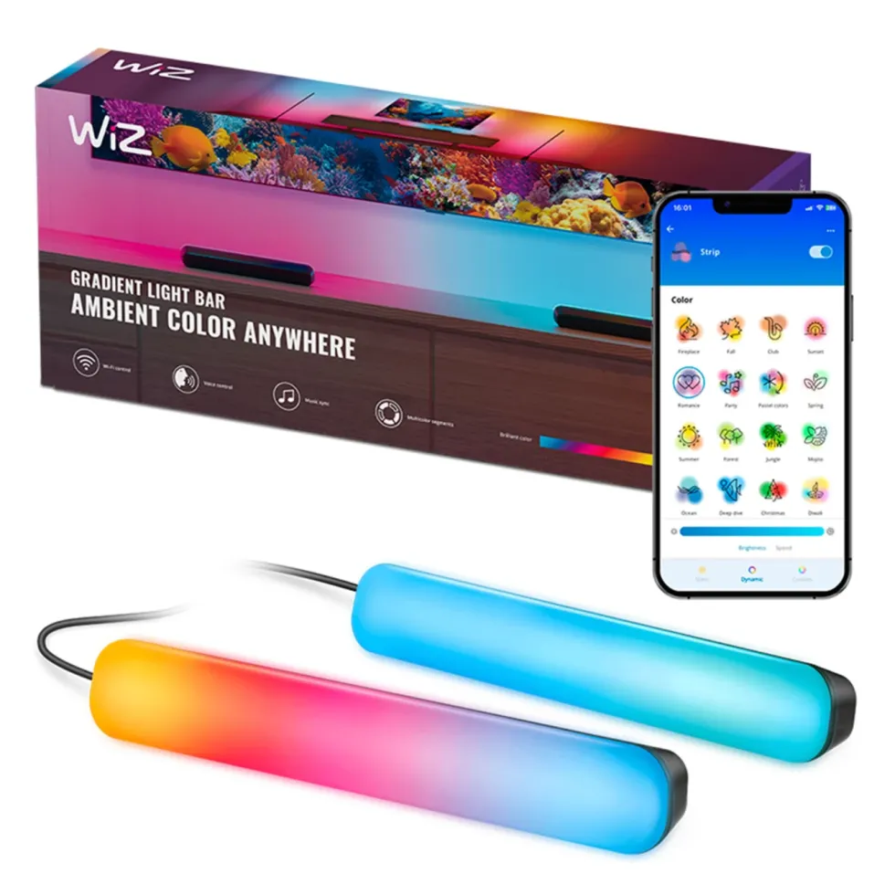 WiZ Gradient Light Bars RGBIC 2-pk.