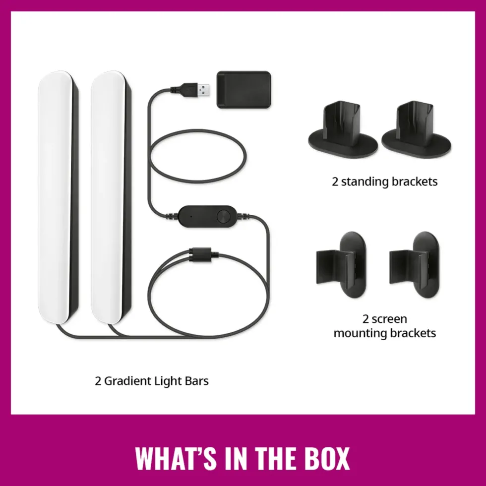 WiZ Gradient Light Bars RGBIC 2-pk.