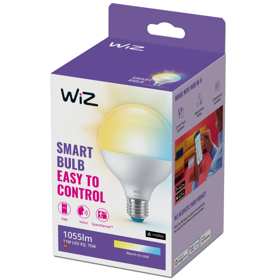 WiZ G95 Smart LED-pære E27 1055 lm