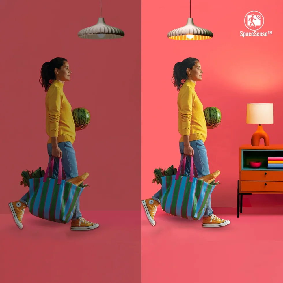 WiZ Varmhvit C37 Smart LED-pære E14 470 lm