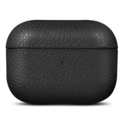 WOOLNUT Deksel i skinn til AirPods Pro 3-ladeetui Svart