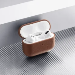 WOOLNUT Deksel i skinn til AirPods Pro 3-ladeetui Cognac