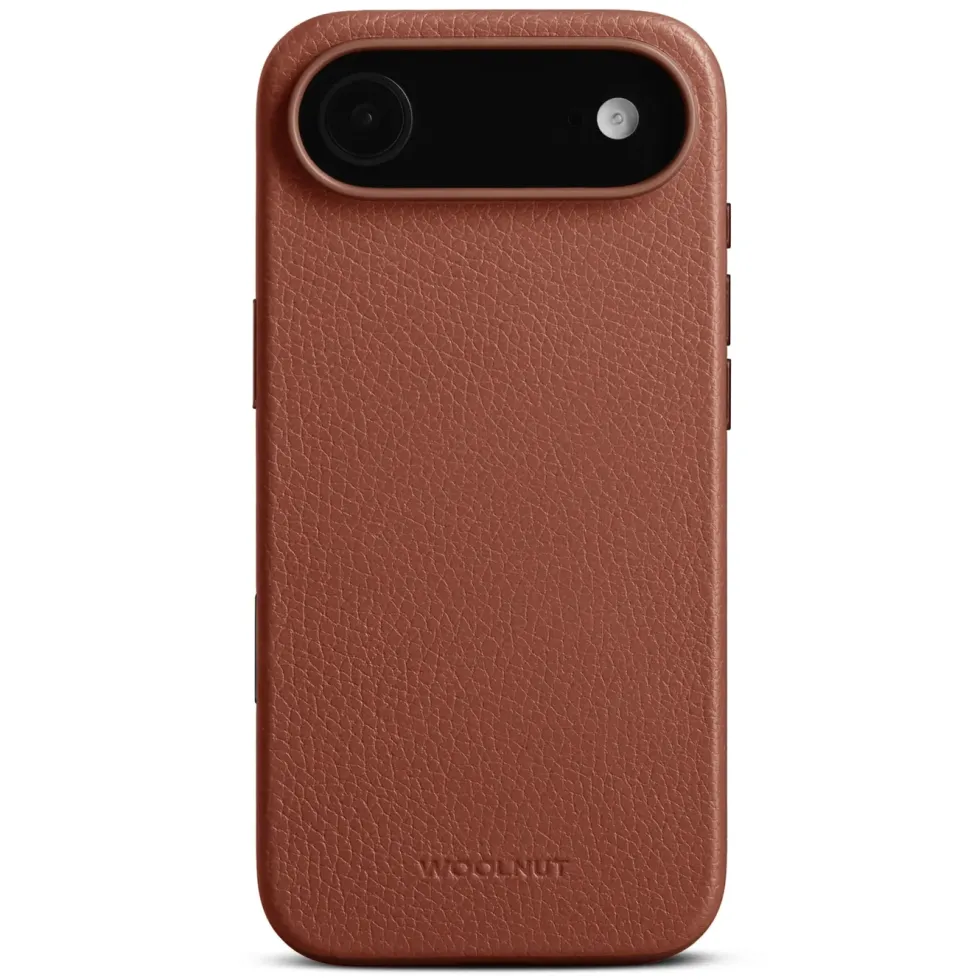 WOOLNUT Skinnetui for iPhone Air Cognac