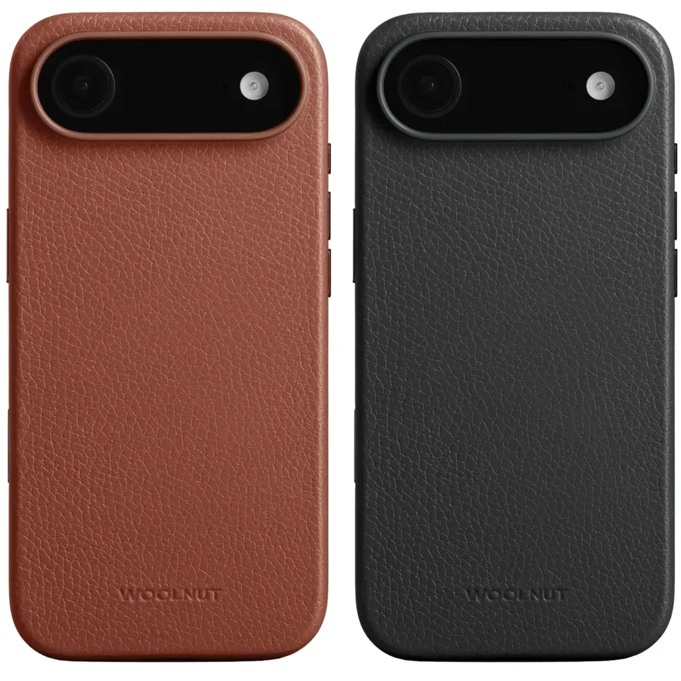 WOOLNUT Skinnetui for iPhone Air Cognac