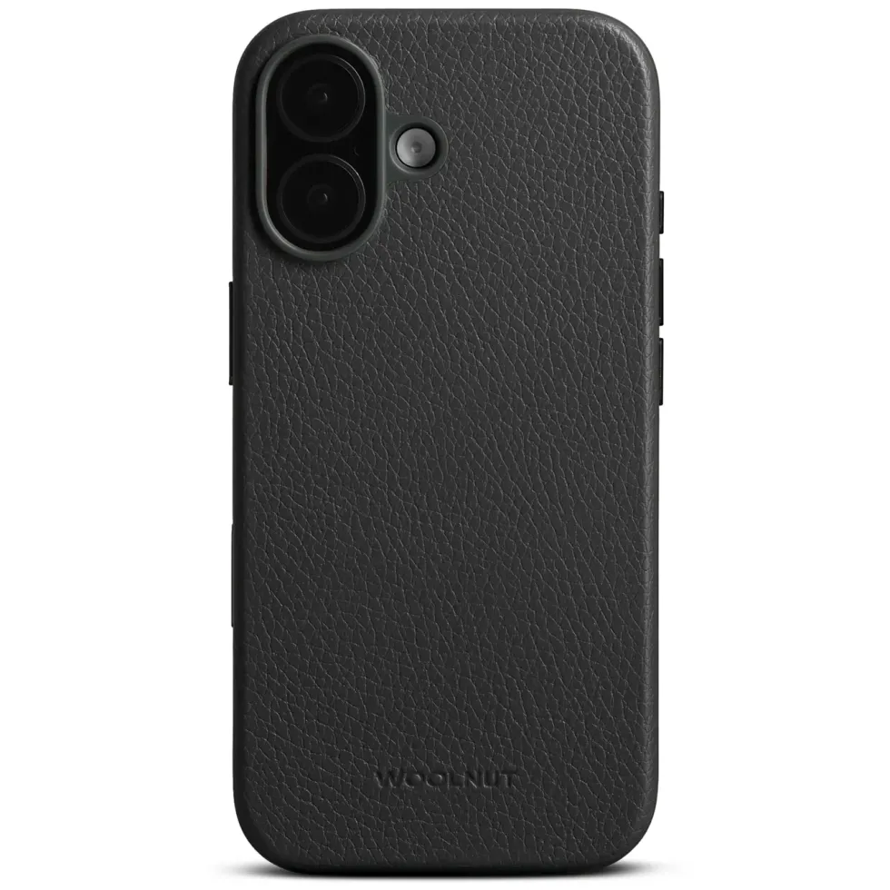 WOOLNUT Skinnetui for iPhone 17 Svart