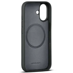 WOOLNUT Skinnetui for iPhone 17 Svart