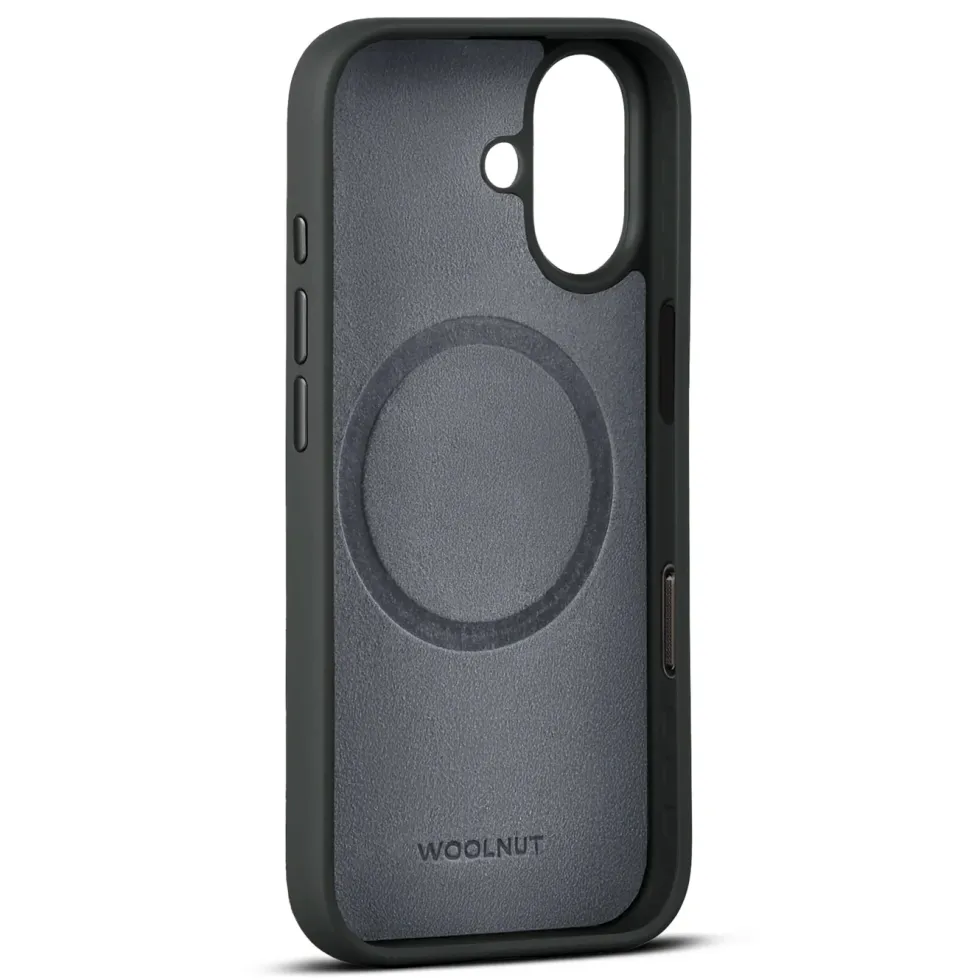 WOOLNUT Skinnetui for iPhone 17 Svart