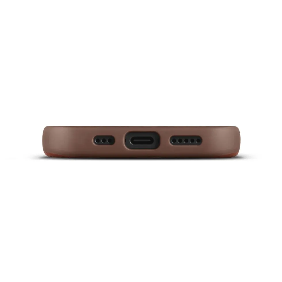 WOOLNUT Skinnetui for iPhone 16 Pro Cognac