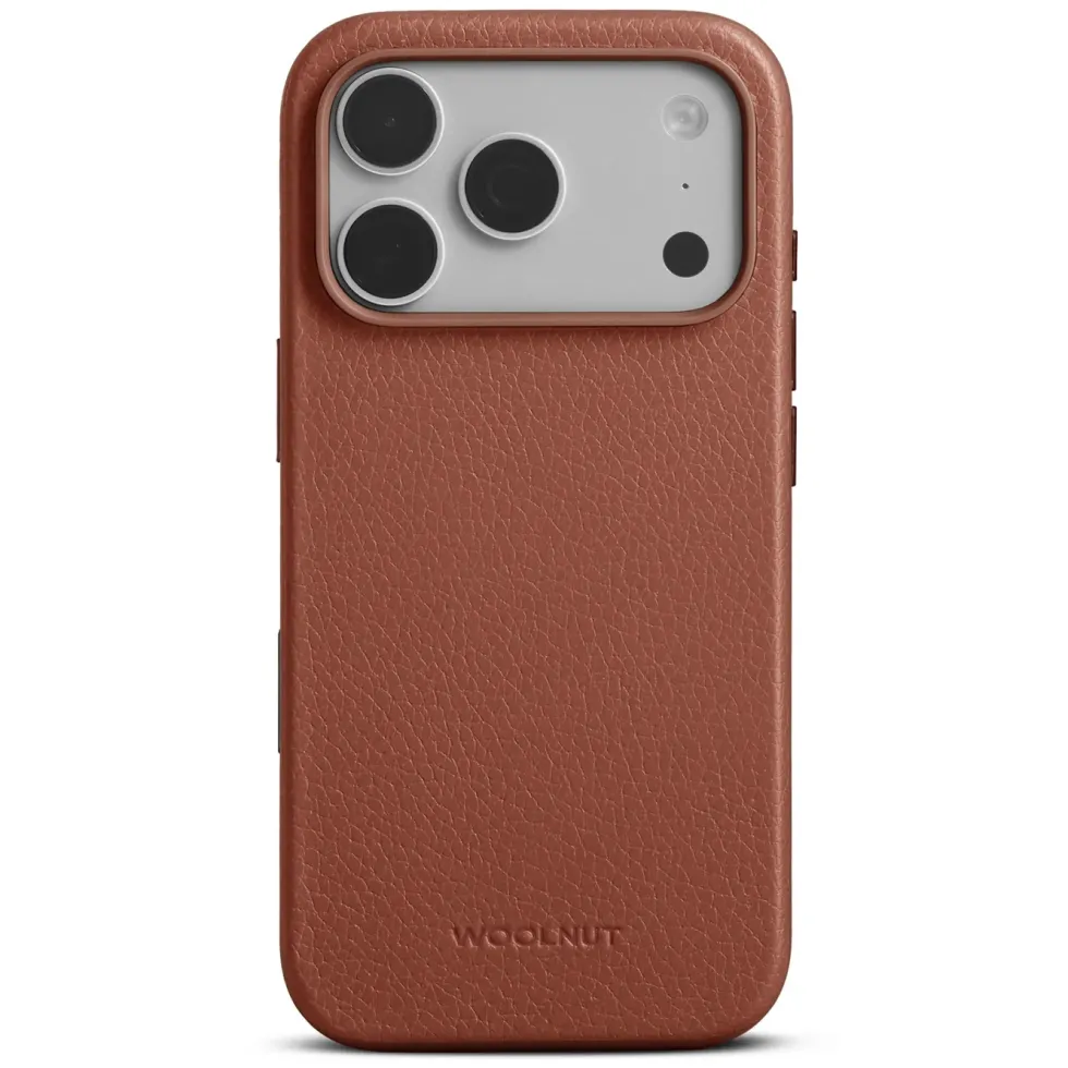 WOOLNUT Skinnetui for iPhone 17 Pro Cognac