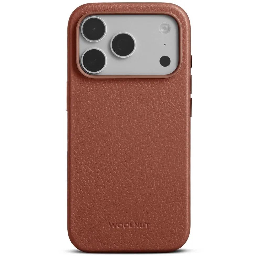 WOOLNUT Skinnetui for iPhone 17 Pro Cognac